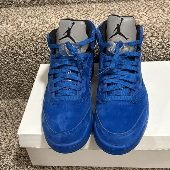 Air Jordan 5 retro SE ‘Blue Suede’ Sz. 8.5 men’s - Picture 8 of 8